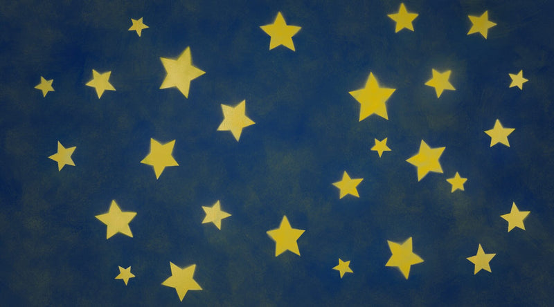 banner for blog article how to get baby to sleep through the night showing stars