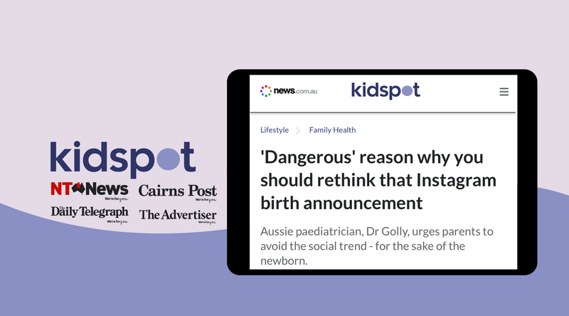 'Dangerous' reason why you should rethink that Instagram birth announcement - Kidspot