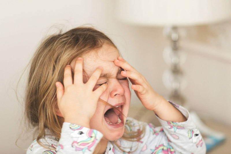 toddler girl crying