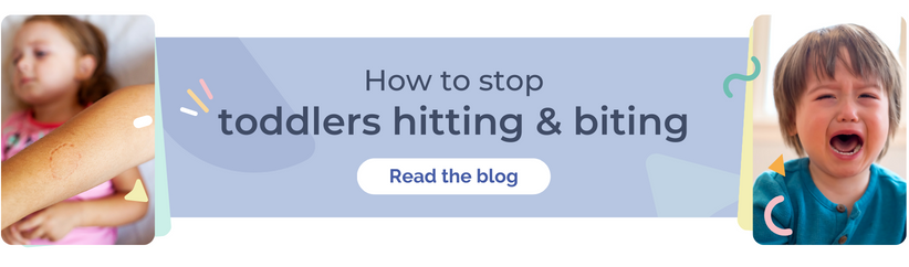 how to stop toddlers hiting and biting banner