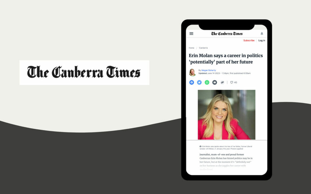 Canberra Times | Erin Molan says a career in politics ‘potentially’ part of her future