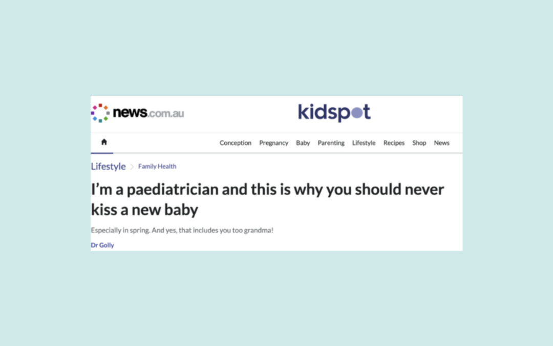 Kispot interviews Dr Golly, should you be kissing your baby?